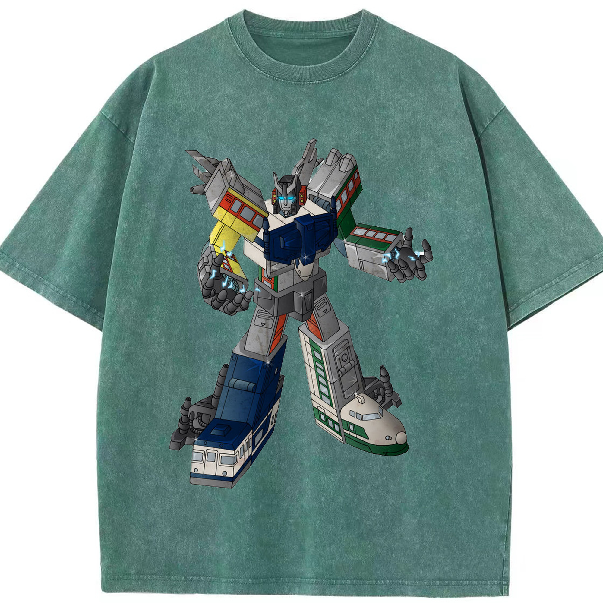 （画像用）  綿100% ヴィンテージ風 半袖Tシャツ（フロントプリント）